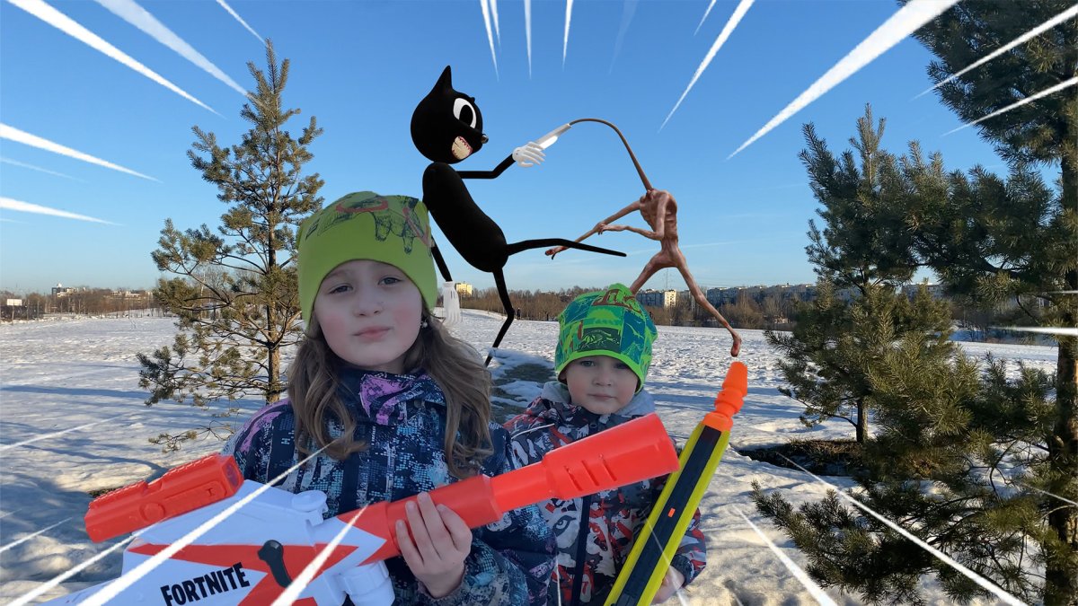 Сиреноголовый рисунок