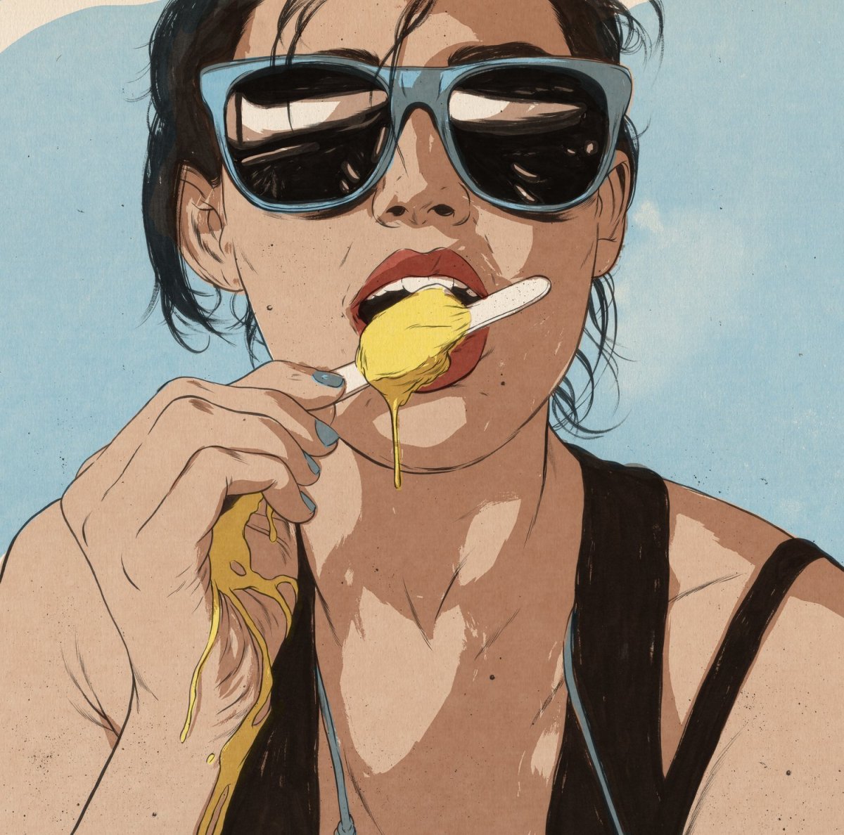 Дерзкая брюнетка