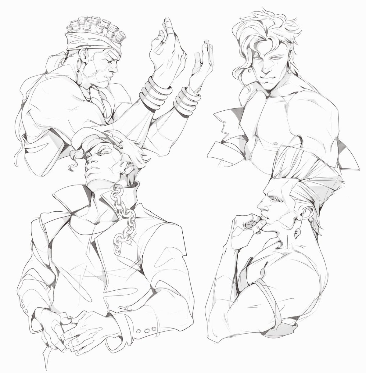 Поза дио и Джотаро