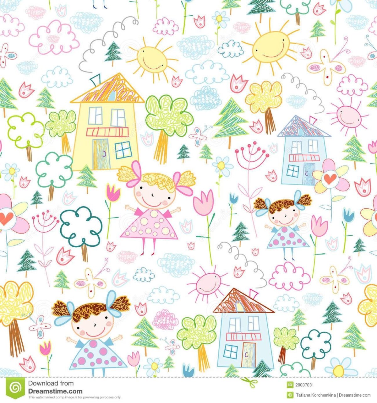 Мелкие детские рисунки