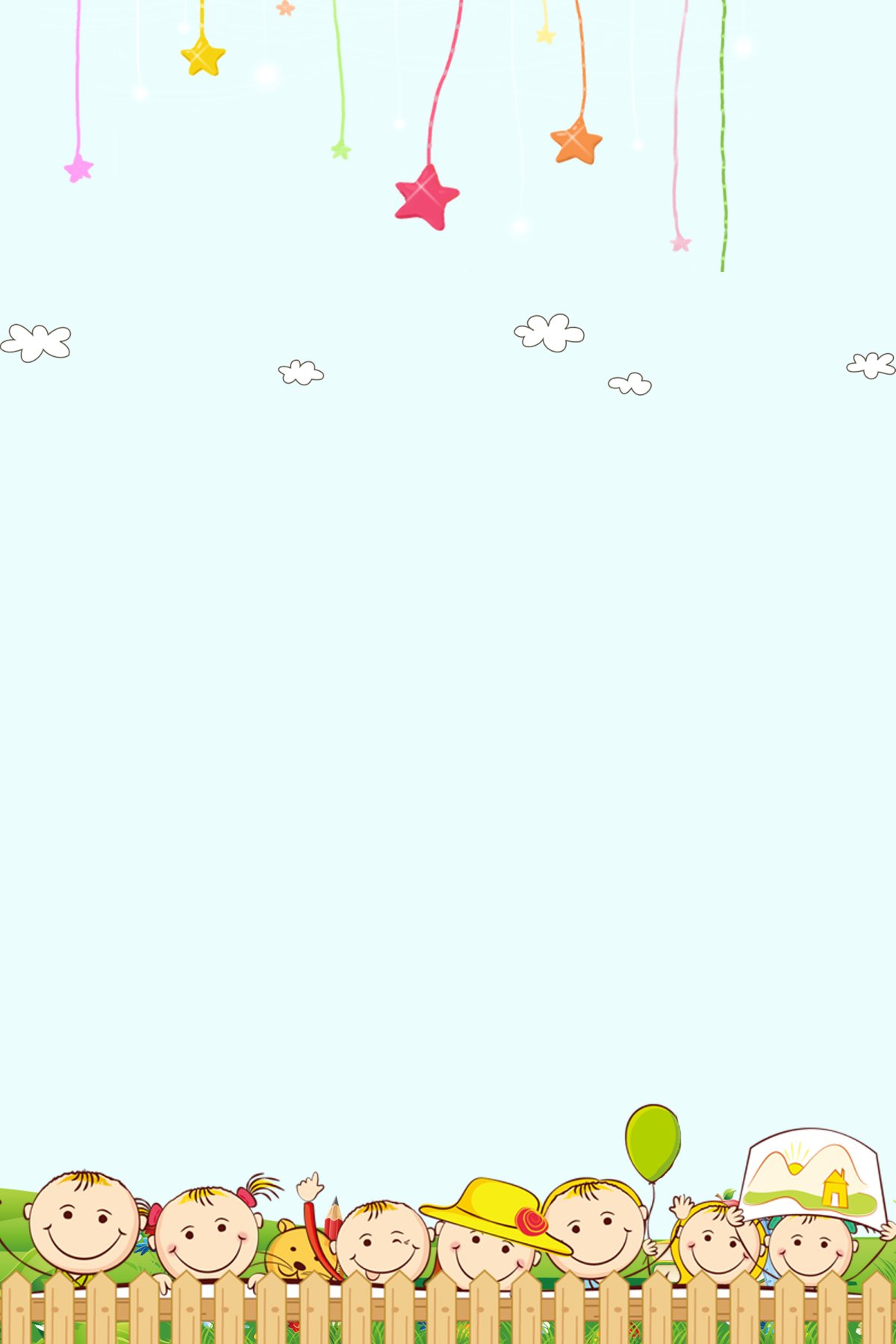 Фон с детскими рисунками