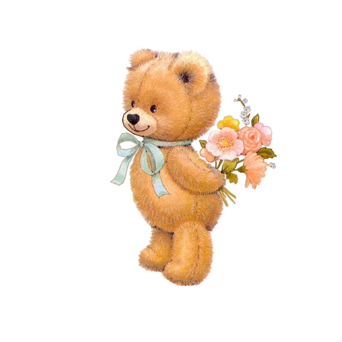 Мишка на прозрачном фоне