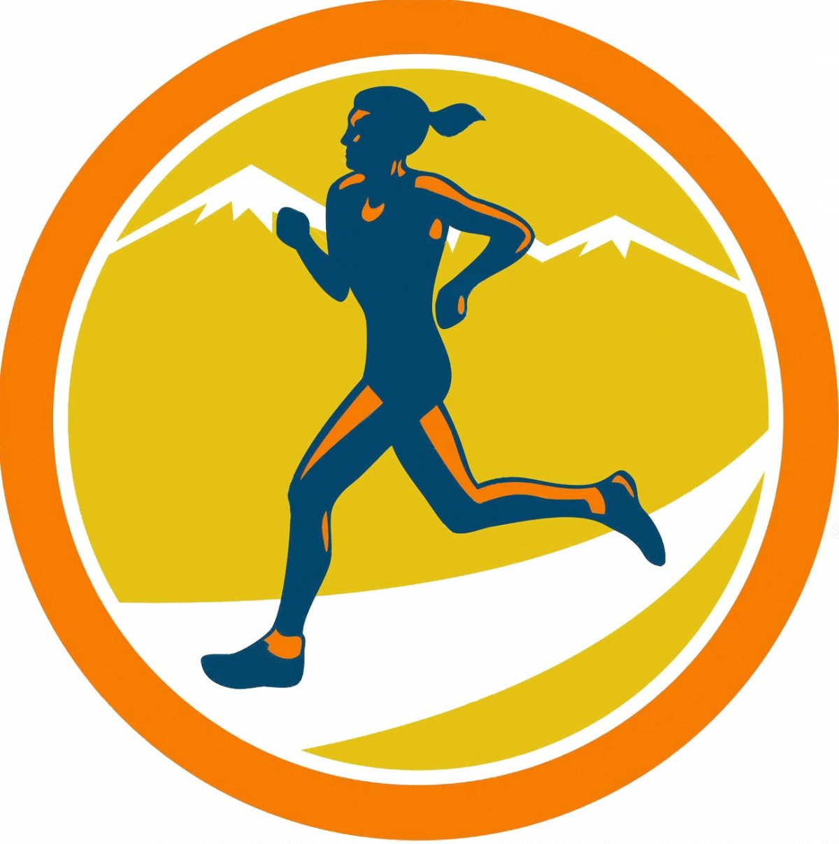 Силуэт бегущего человека