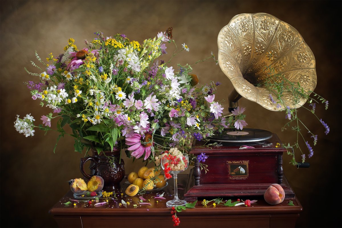 Натюрморт с граммофоном