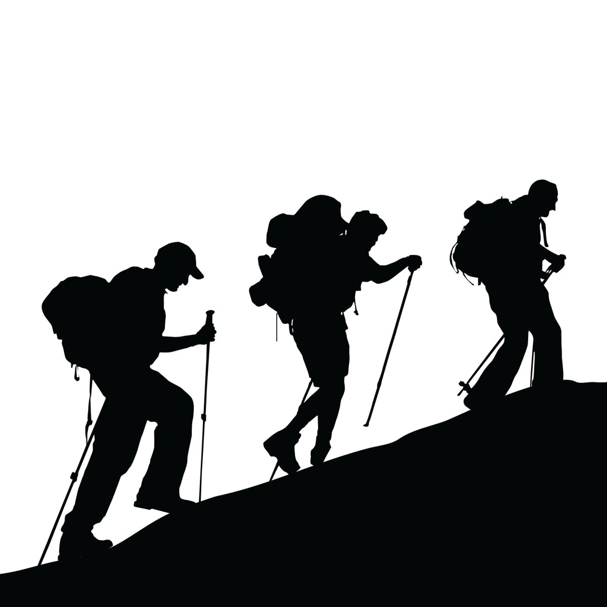 Турист силуэт