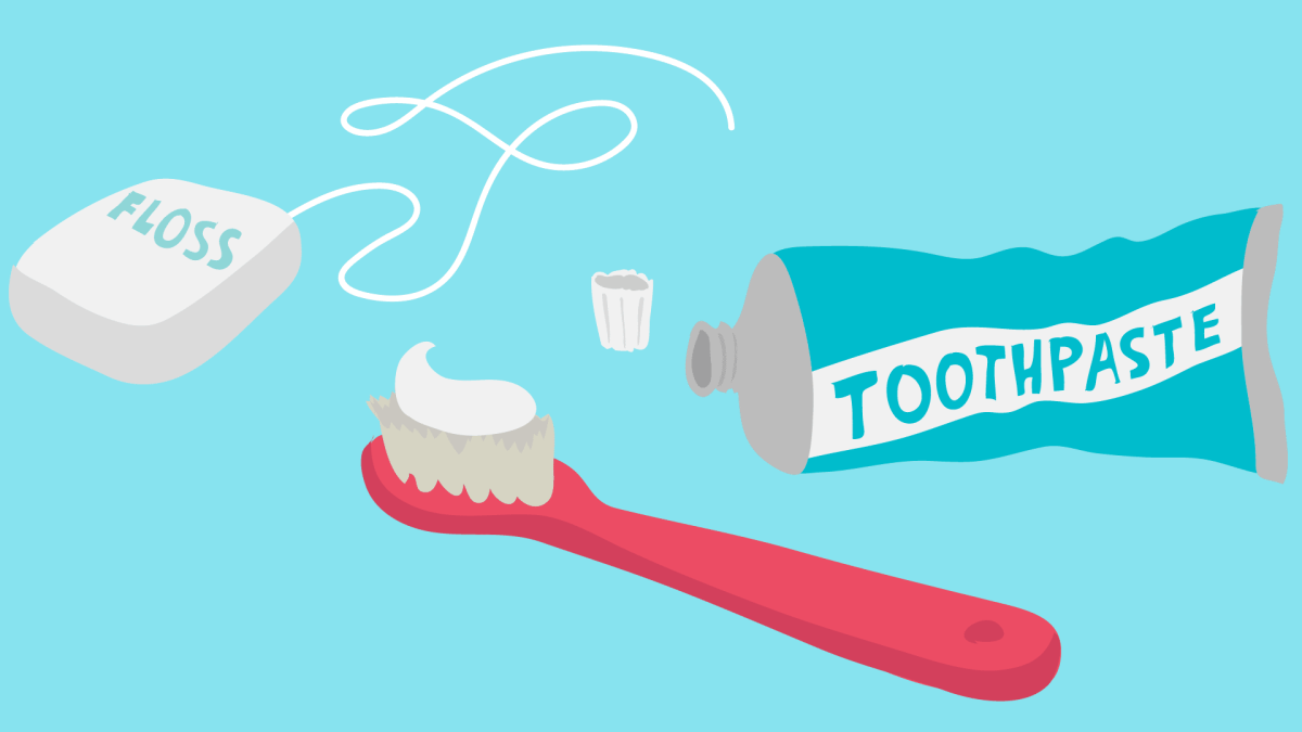 Зубик с зубной щеткой