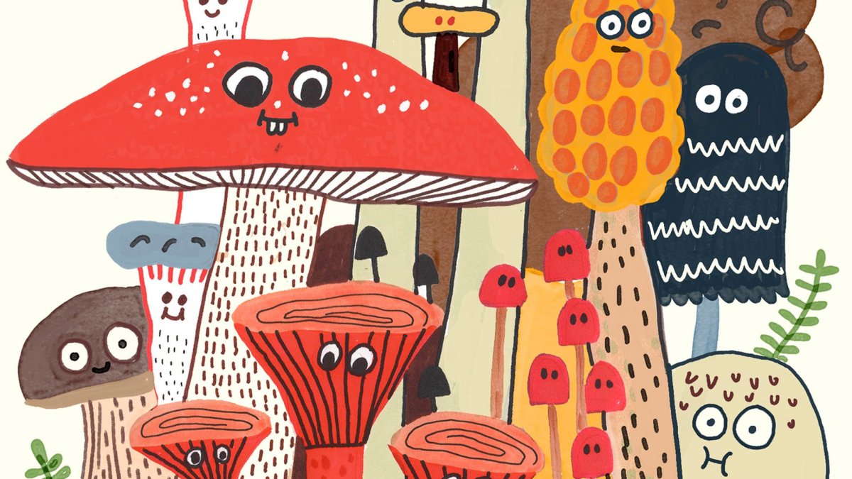 Стилизованные грибы