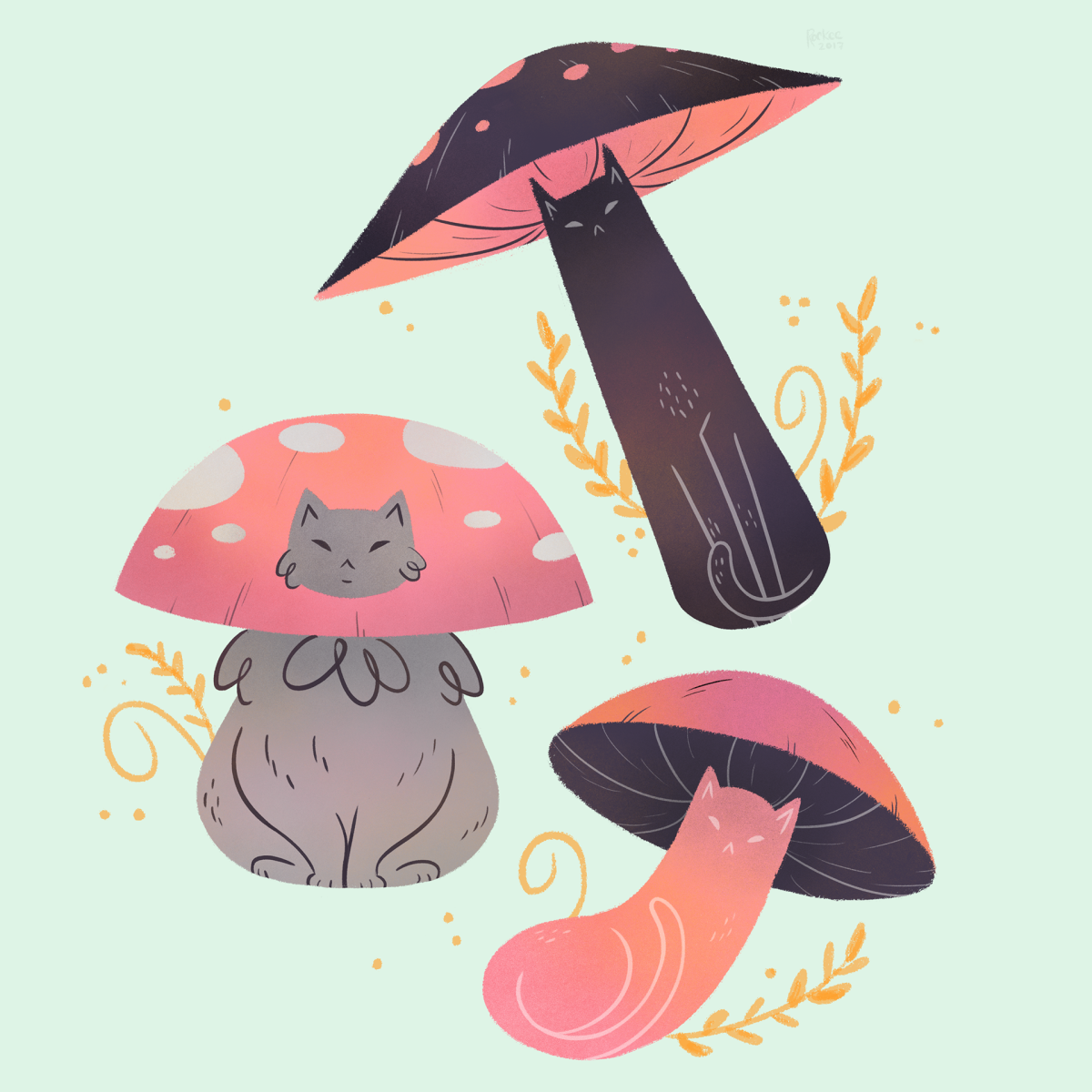 Грибы из пинтереста инди КИД