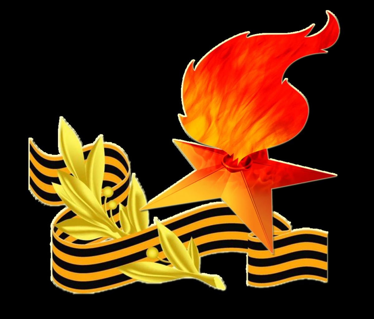 Рисунок на 23 февраля вечный огонь