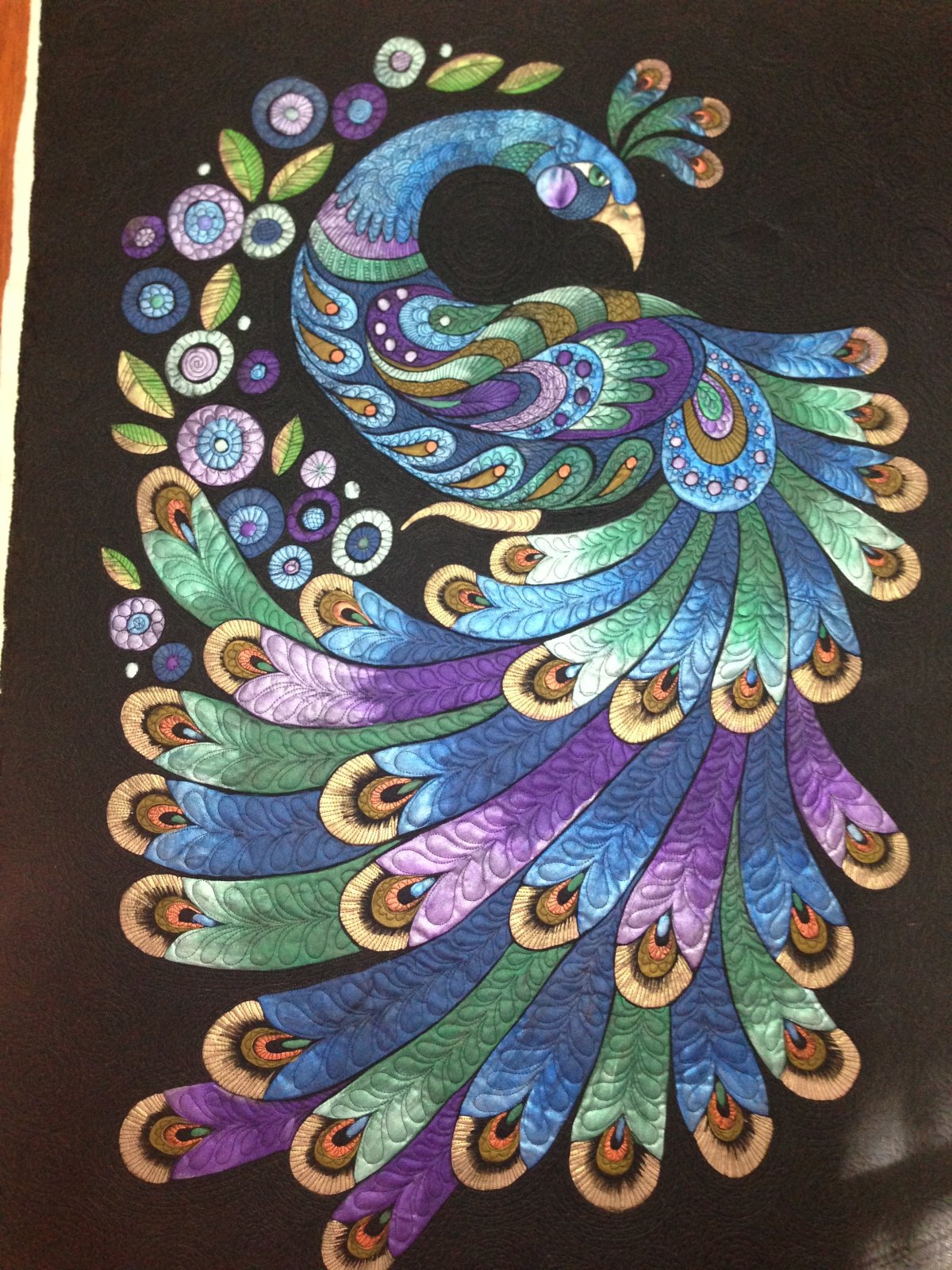 Аппликация Павлин