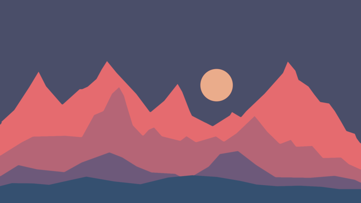 Рисунок гор Минимализм