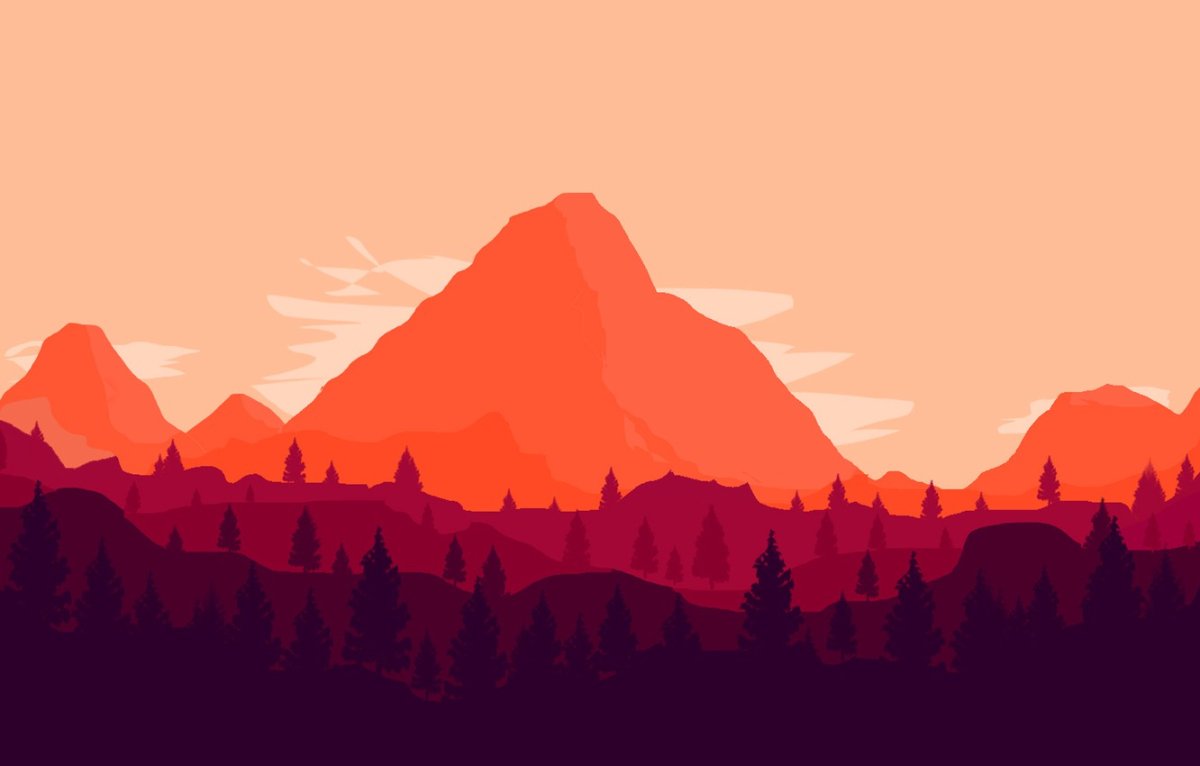 Минималистичный закат