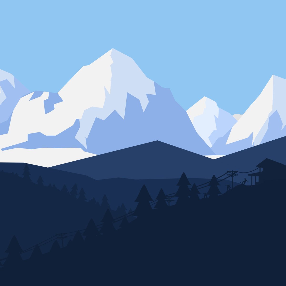 Пейзаж Минимализм