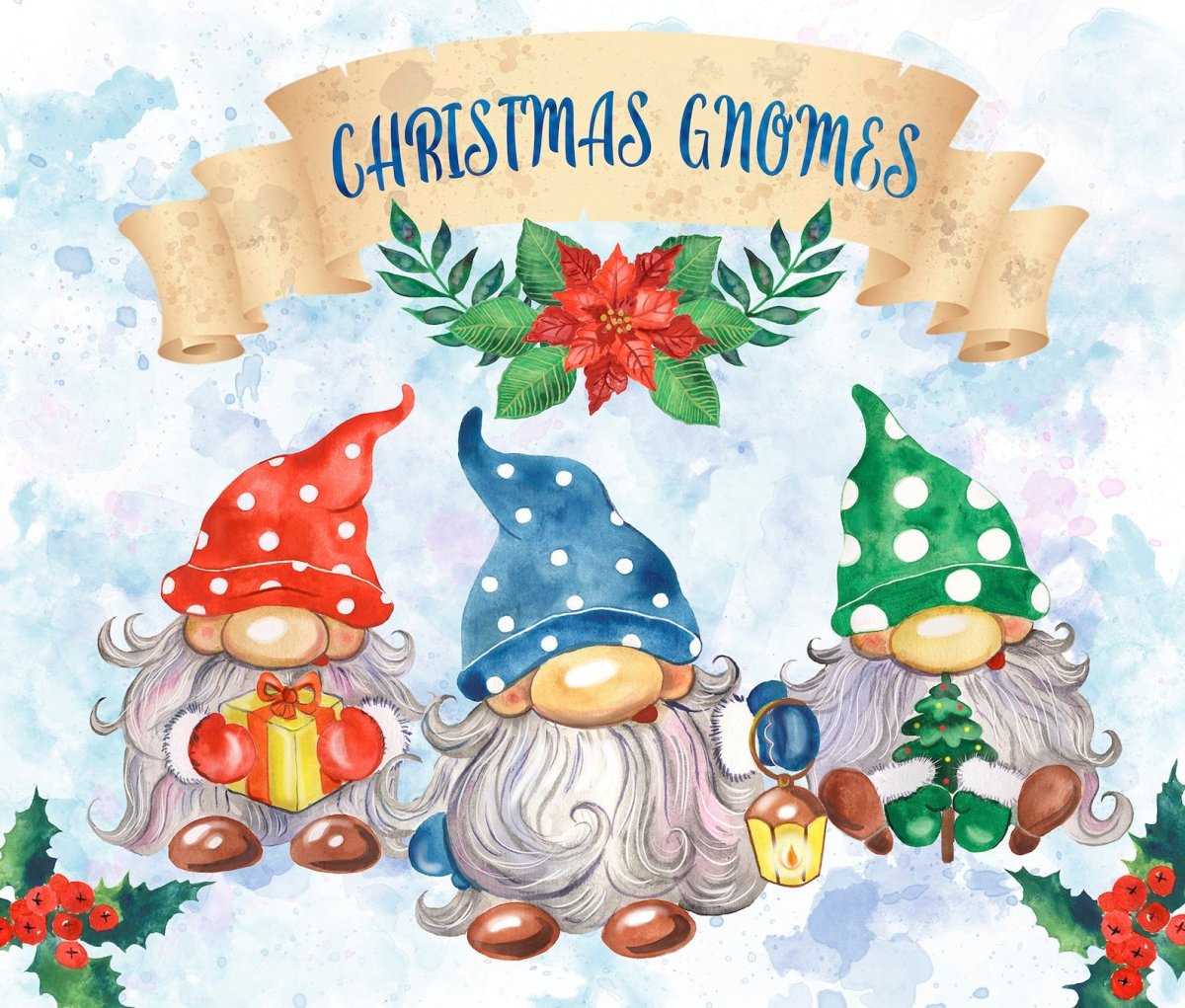 Милые новогодние гномики