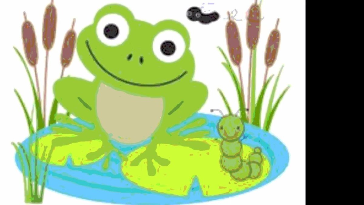 Лягушка в полете картинка для детей