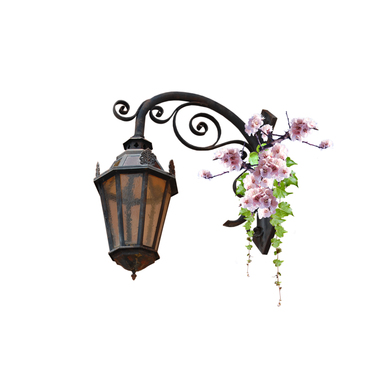 Фонарь на прозрачном фоне