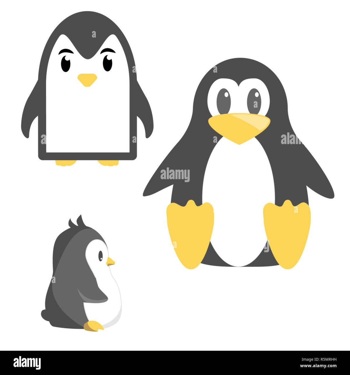 Cute cartoon Penguin Angry
