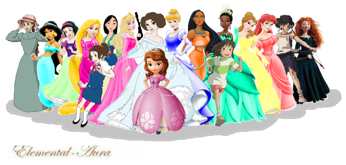 Надпись принцессы Диснея