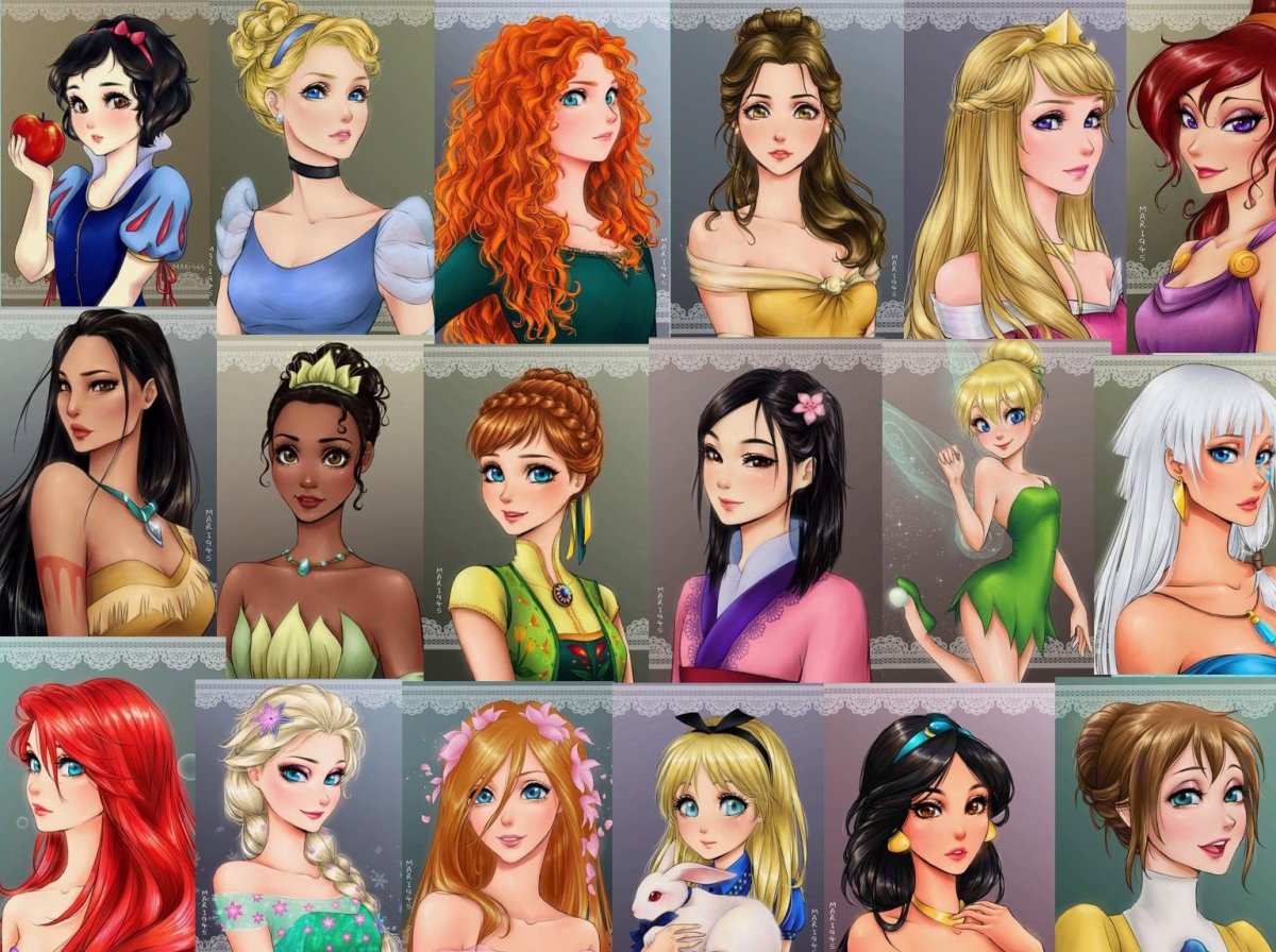 Принцессы Disney Жасмин Рапунцель