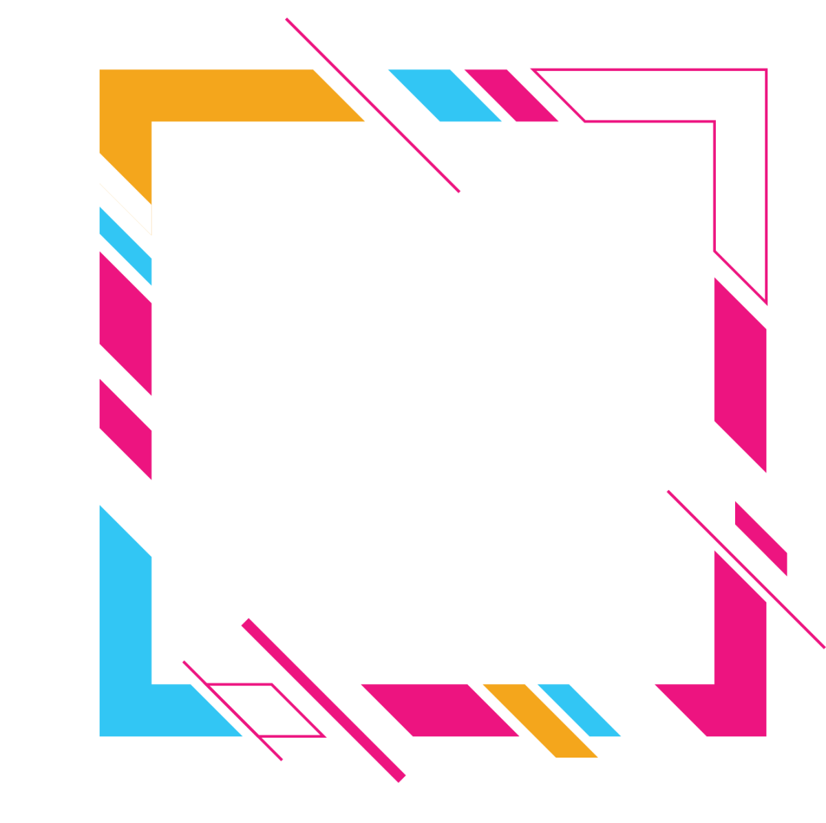 Рамка цветные квадраты