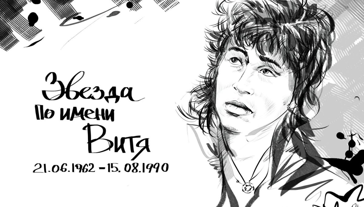 Виктор Цой раскраска