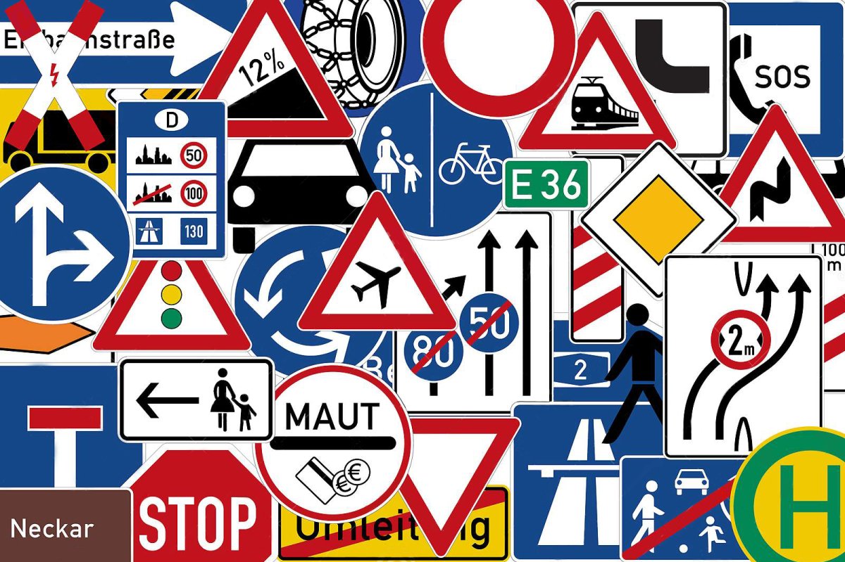 Дорожные знаки в Герман