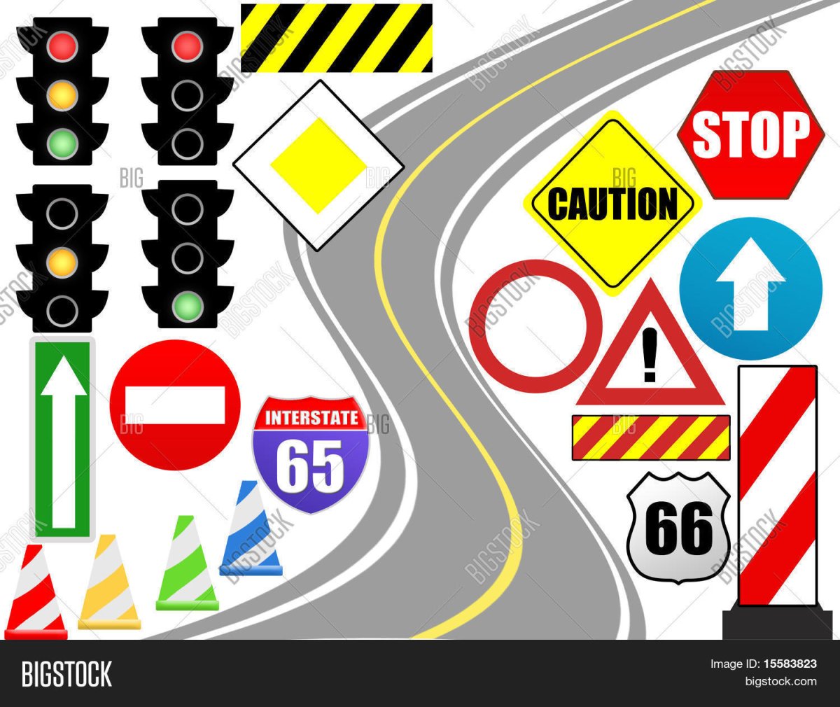 Дорожные знаки фон