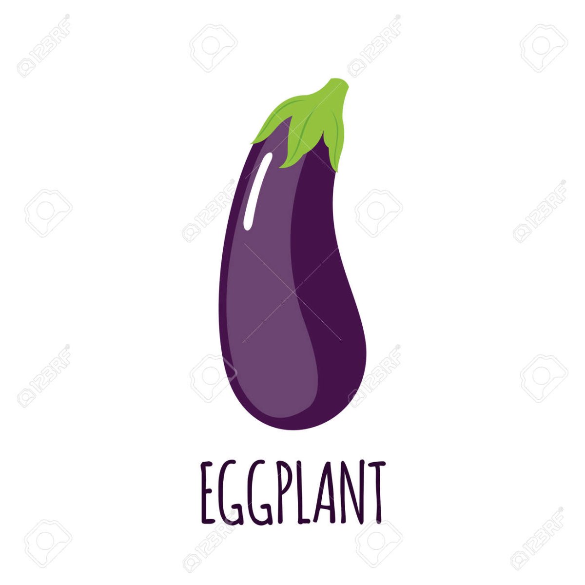 Баклажан графический дизайн