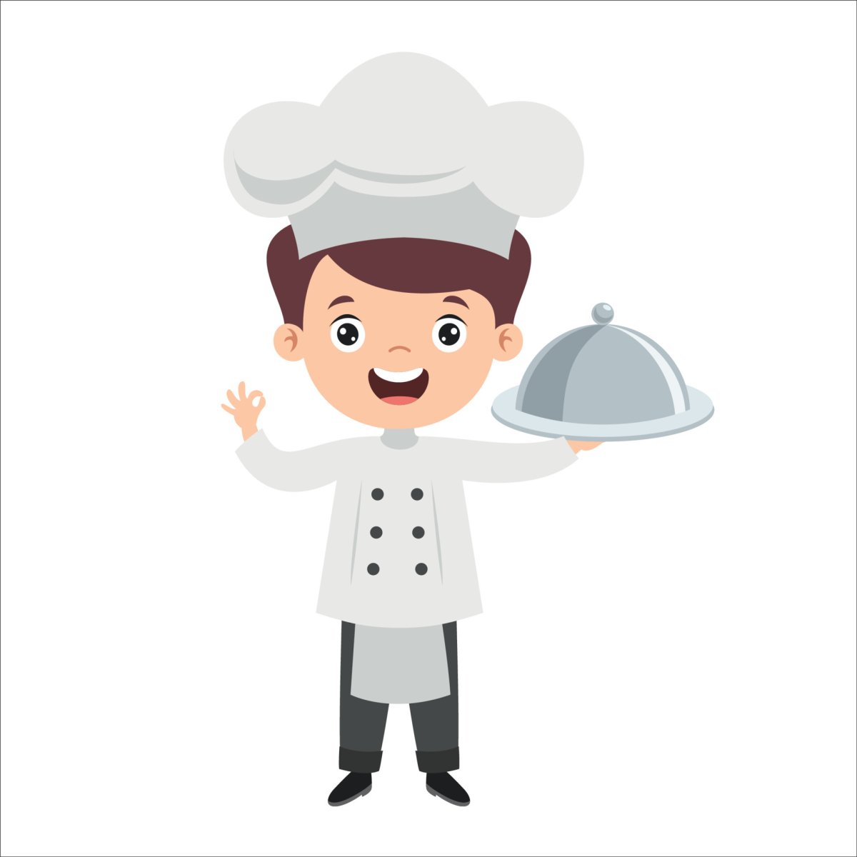 Повар картинка для детей на белом фоне