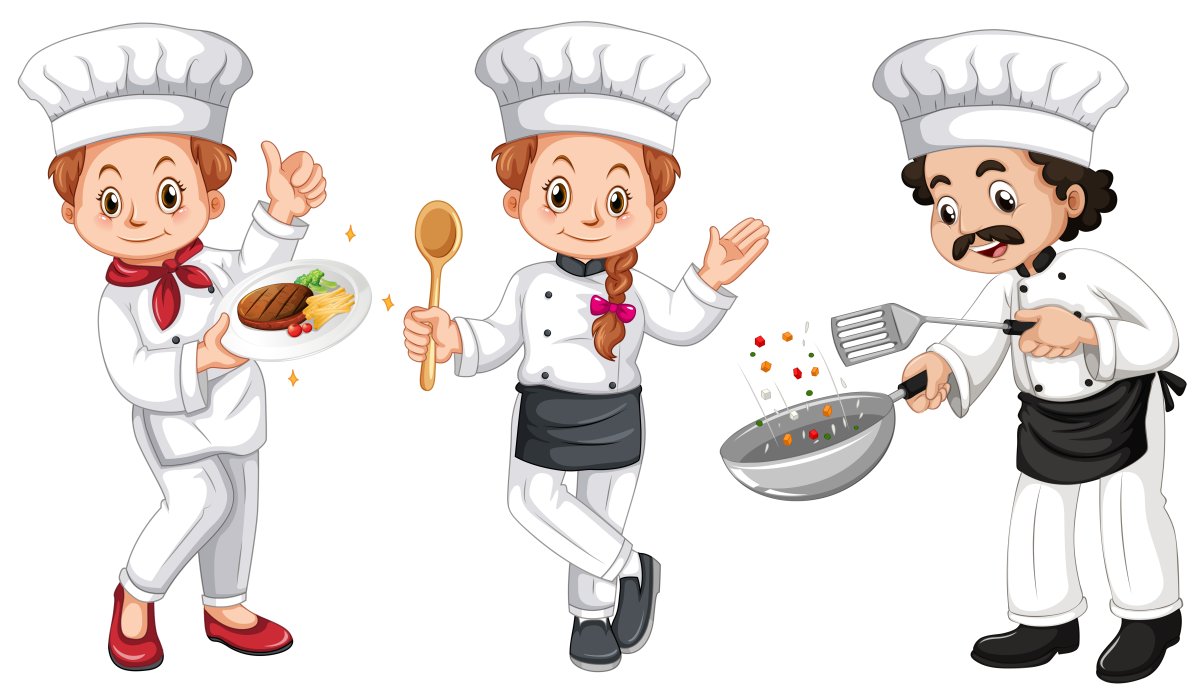 Кухня мультяшная повар