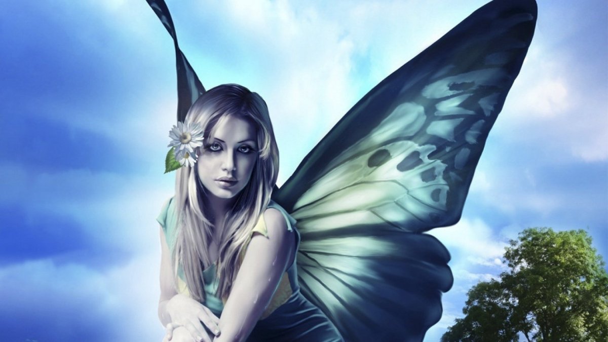 Девушка бабочка фэнтези