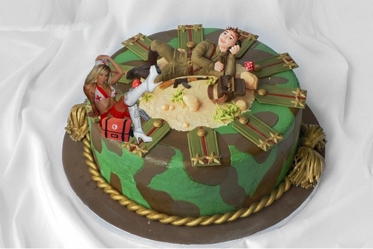 Торт на военную тематику