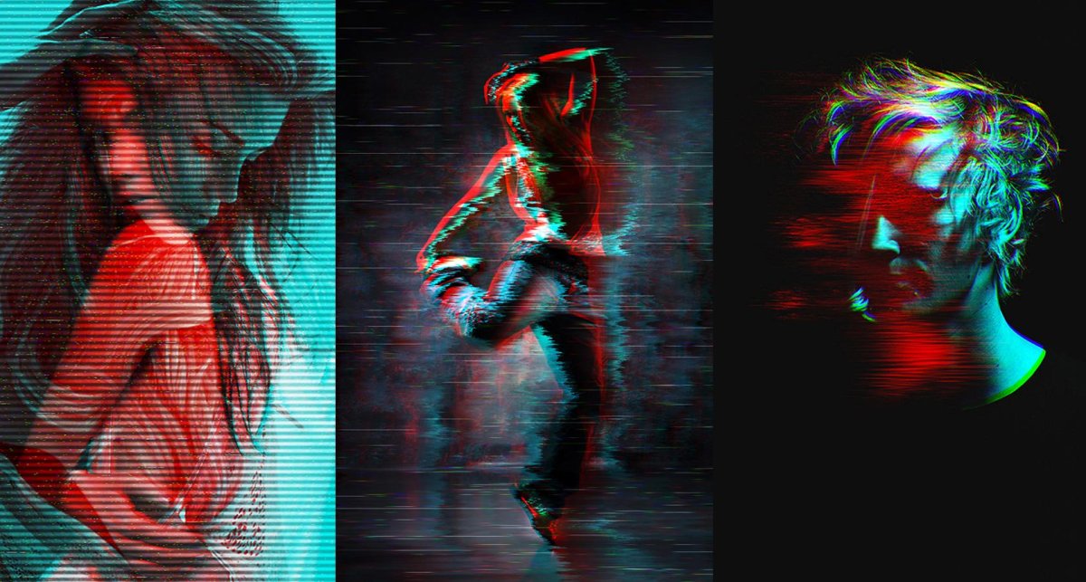 Человек с 3д эффектом