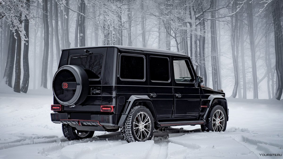 Mercedes g63 AMG зимой