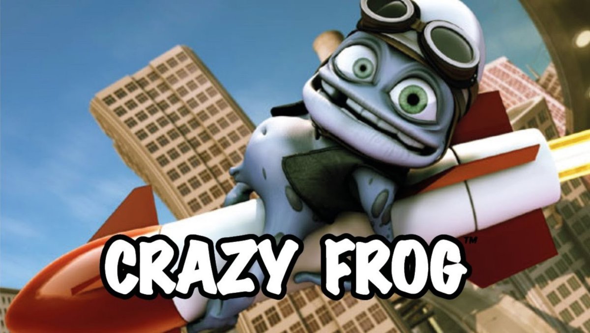 Crazy Frog на мотоцикле