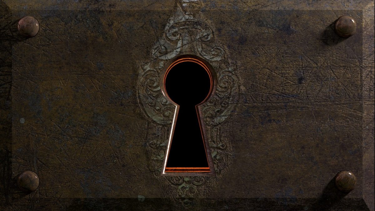 Красивая замочная скважина