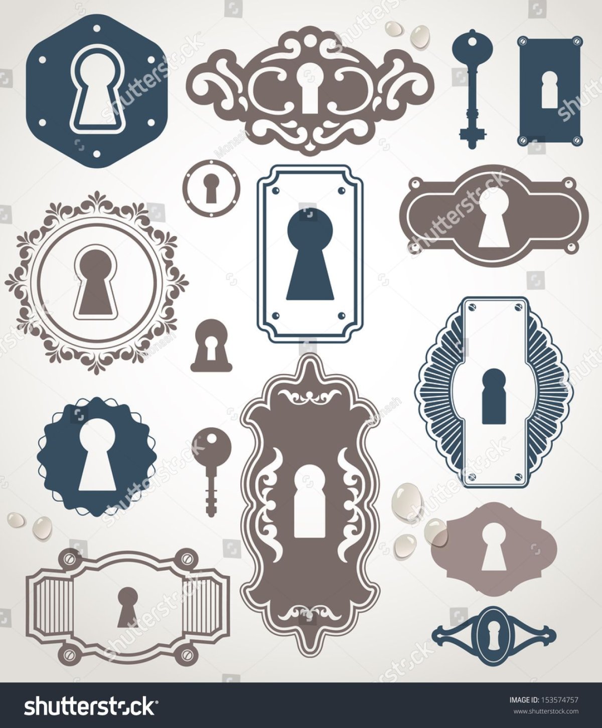 Замочная скважина силуэт