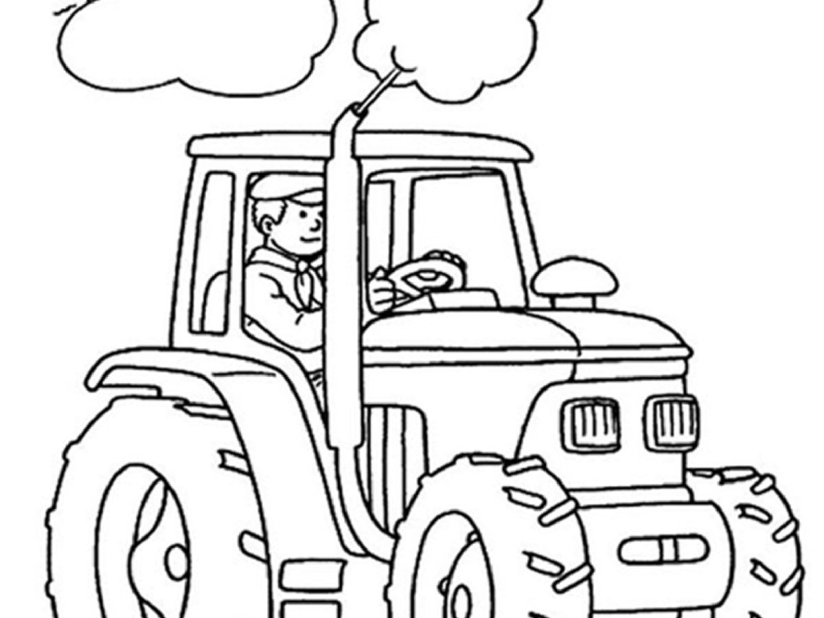 Трактор контур для детей