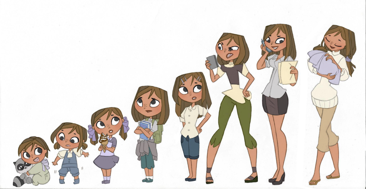 Персонаж в разном возрасте