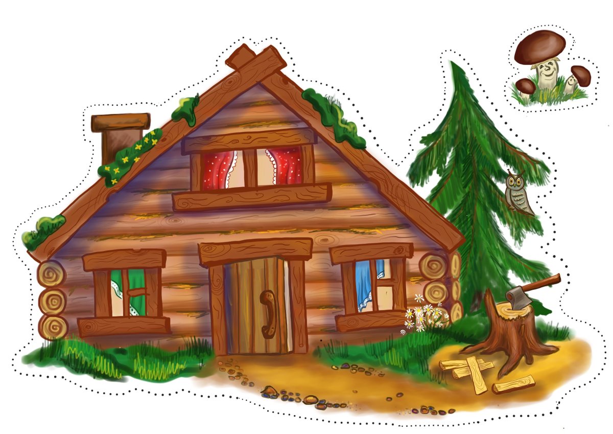 Изба картинки для детей