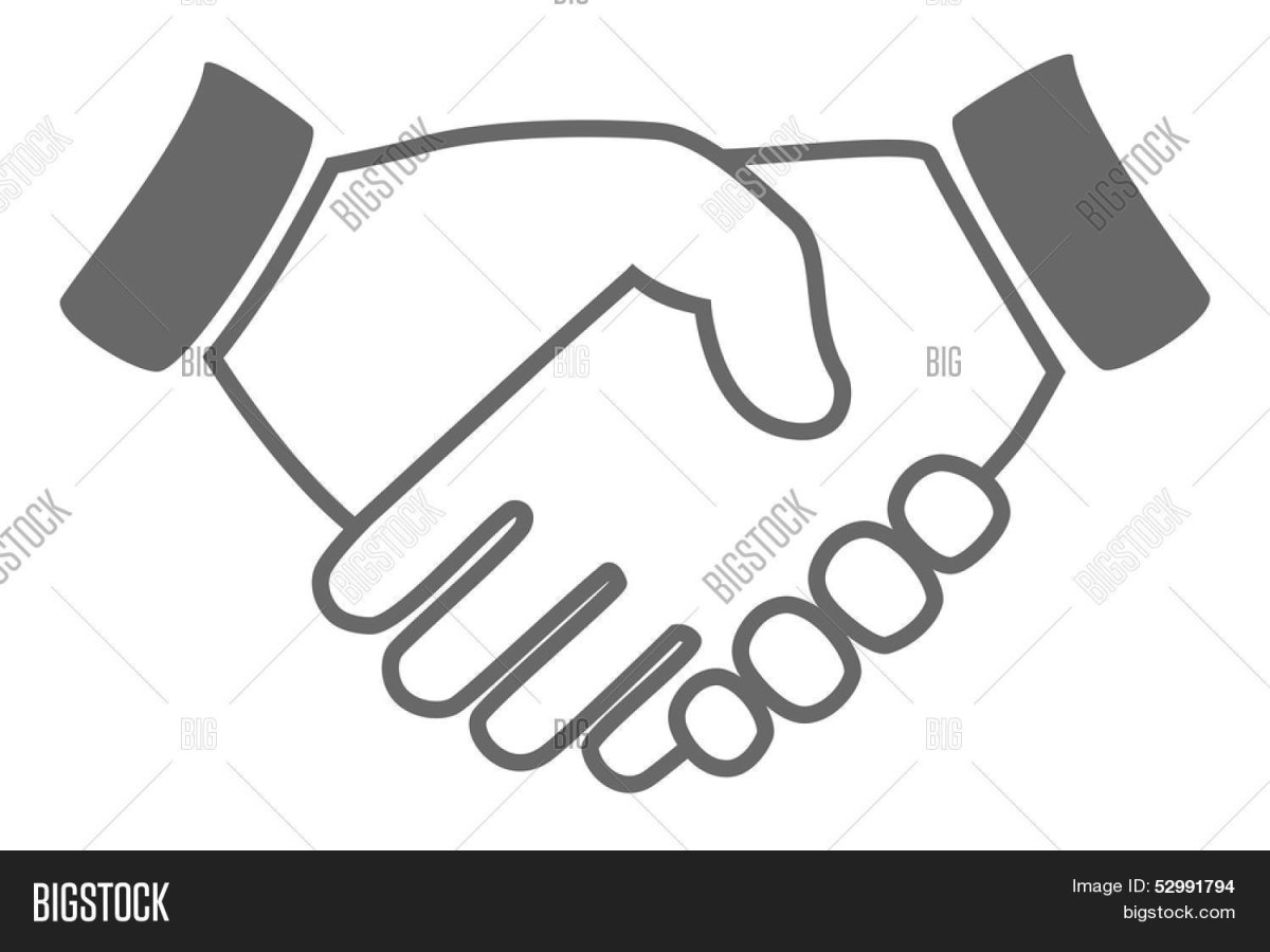 Серые иконки рукопожатие