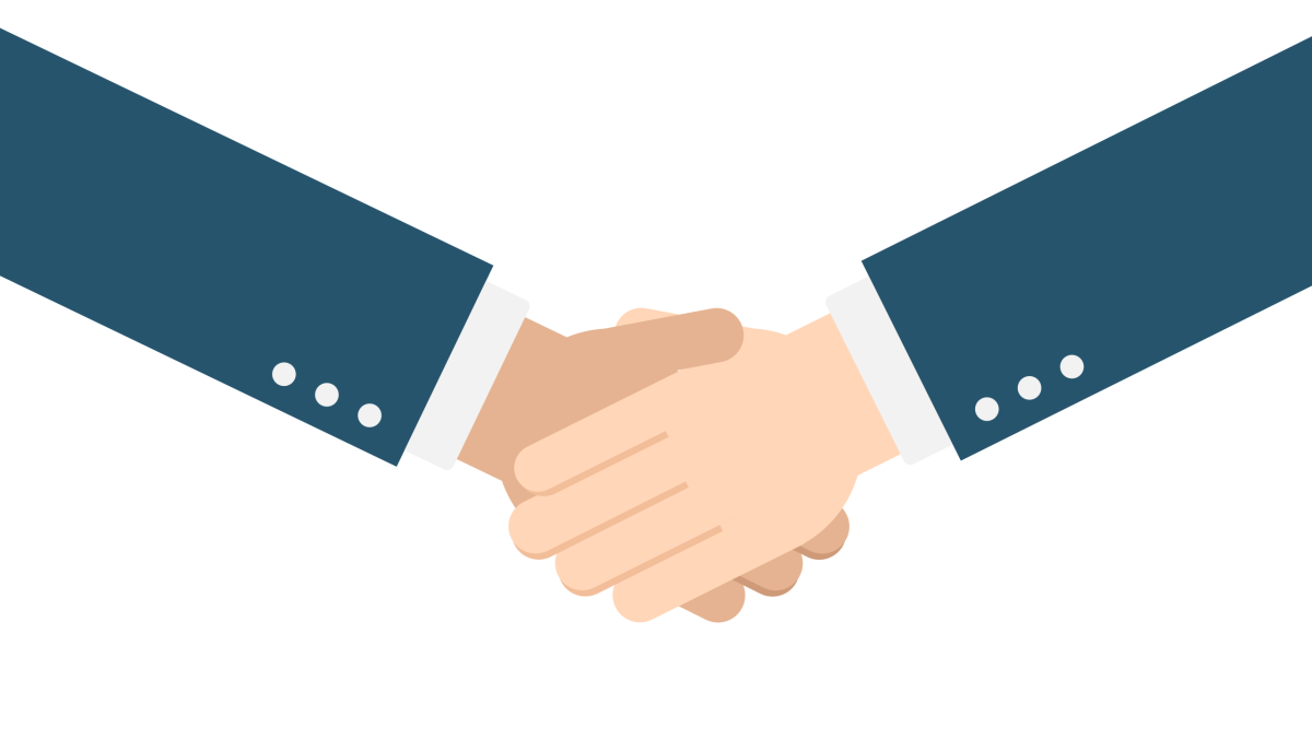 Рукопожатие без фона