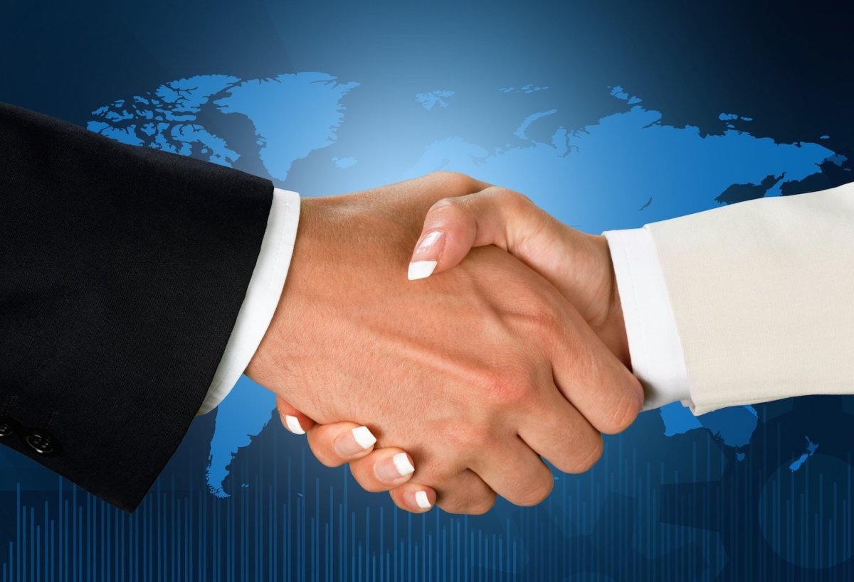 Пожатие рук вектор