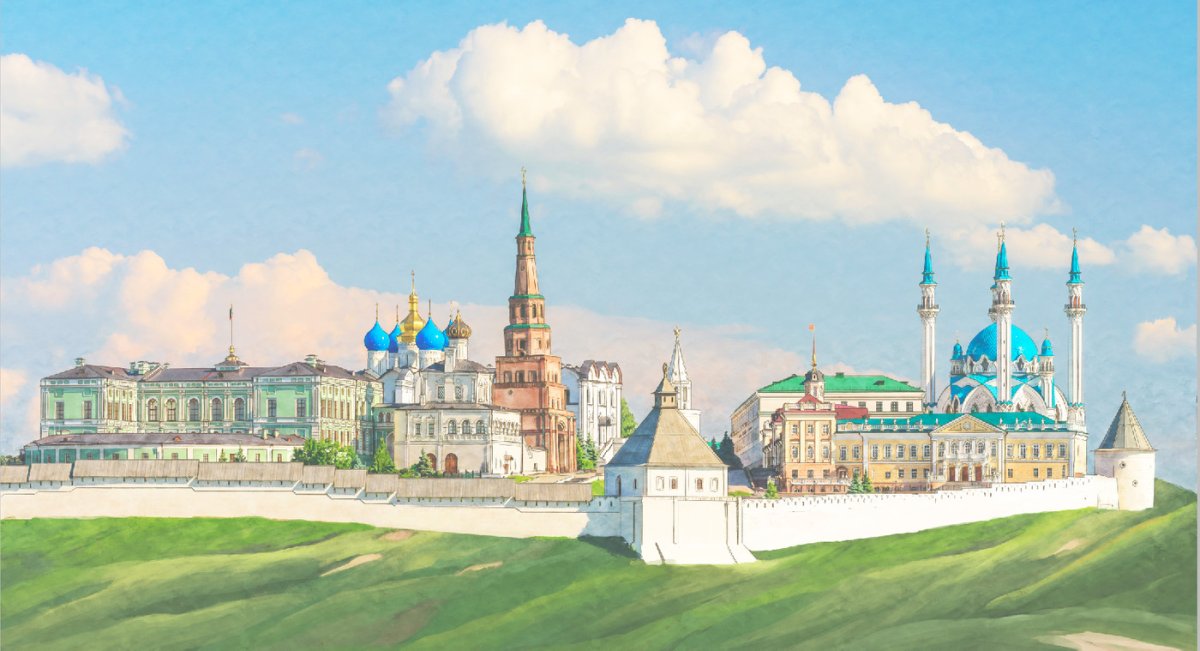 Казанский Кремль картина