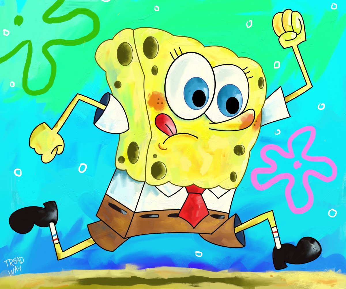 Счастливый Спанч Боб