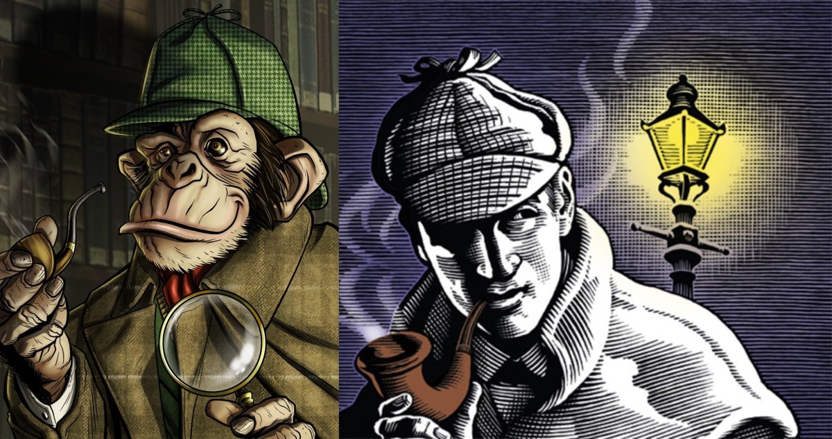 Сыщик с трубкой Шерлок Хомс