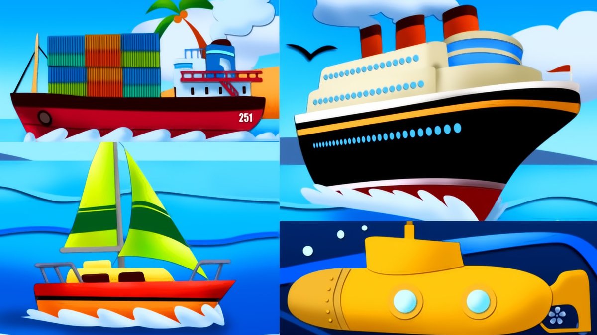 Водный транспор для детей