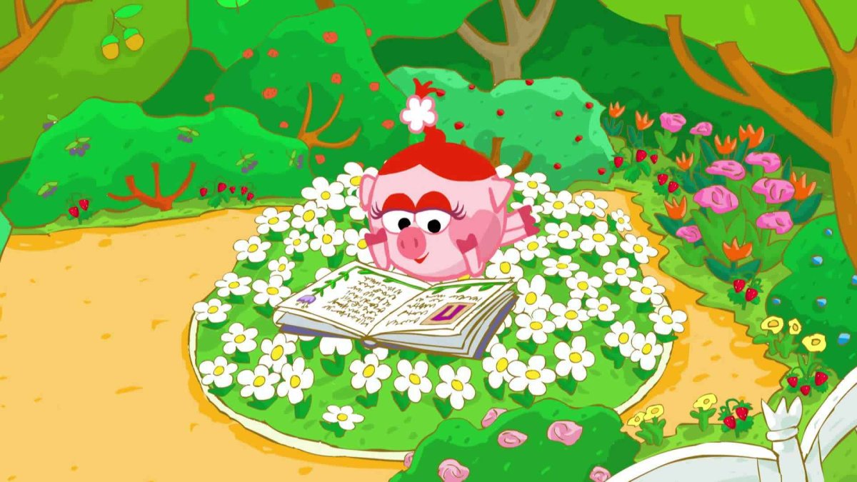 Смешарики Нюша и Лосяш