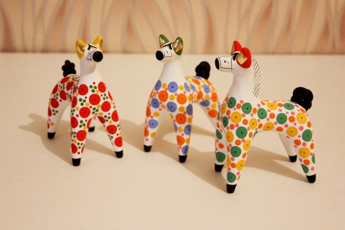 Аппликация Дымковская игрушка