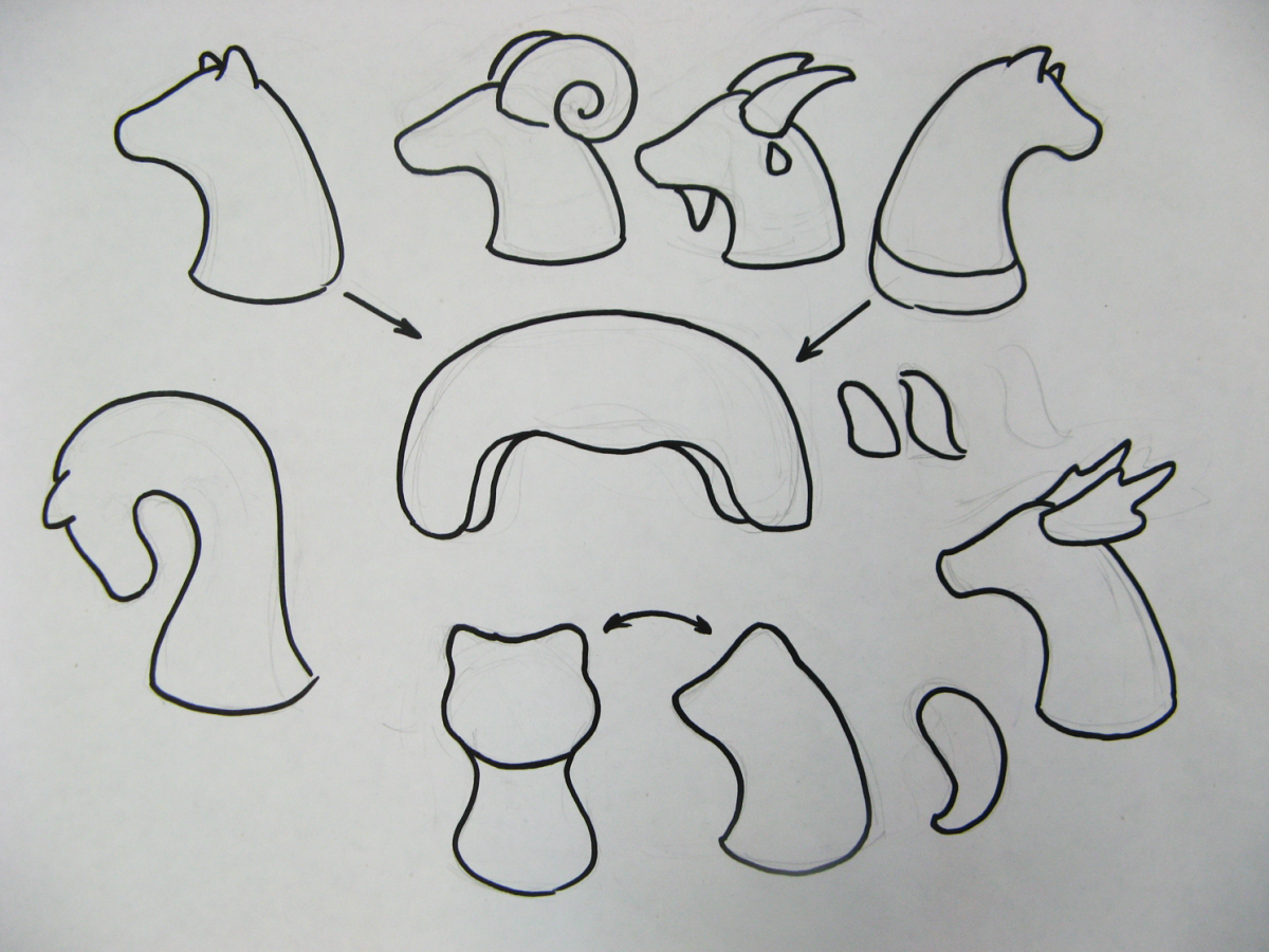 Игрушки из глины Дымковская